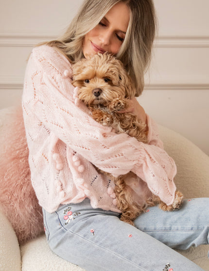 Pompon Pastels Baby Pink - Sweater