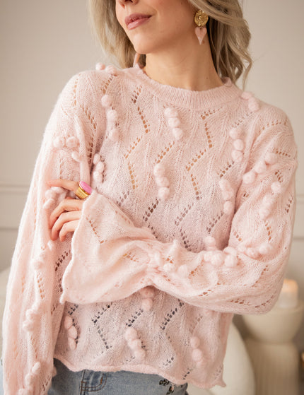 Pompon Pastels Baby Pink - Sweater