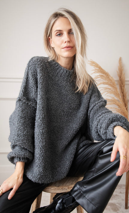 Amber Woolen Grey - Trui