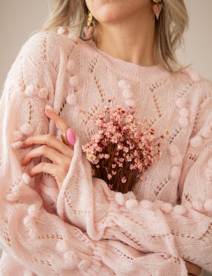 Pompon Pastels Baby Pink - Sweater