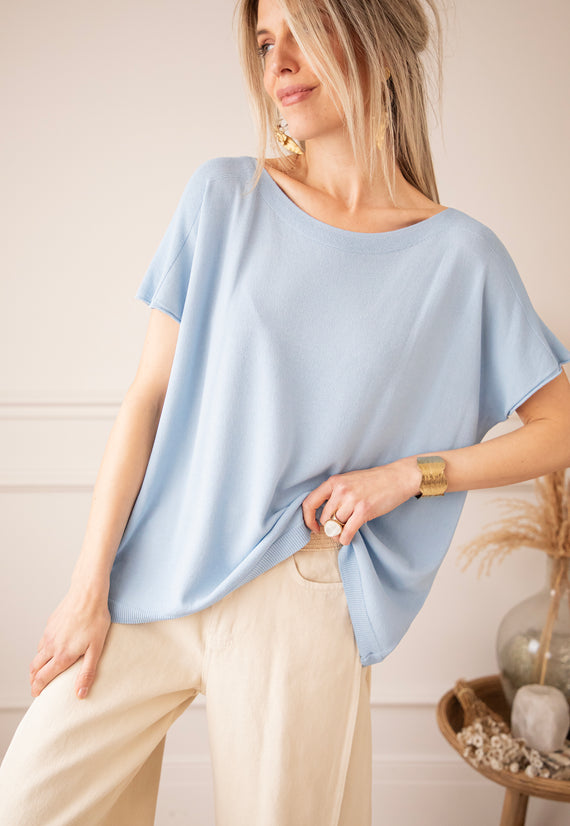 T-Shirt - Yuna - Babyblau