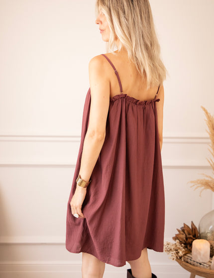 Franne Aubergine - Jurk