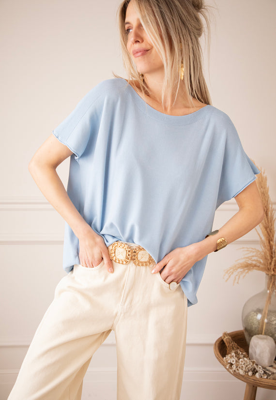 T-Shirt - Yuna - Babyblau