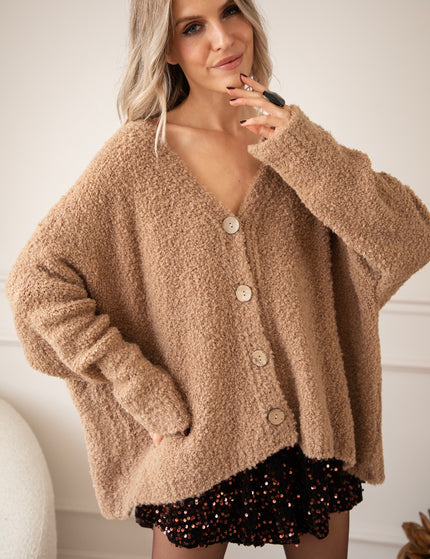 Strickjacke - Louna Loose - Camel