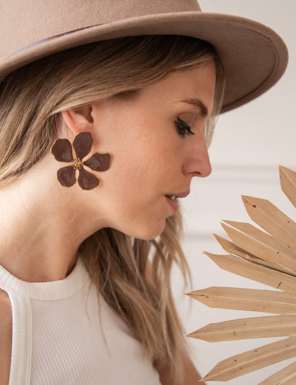 Wildflower Brown - Earrings