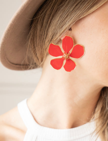 Wildflower Red - Earrings