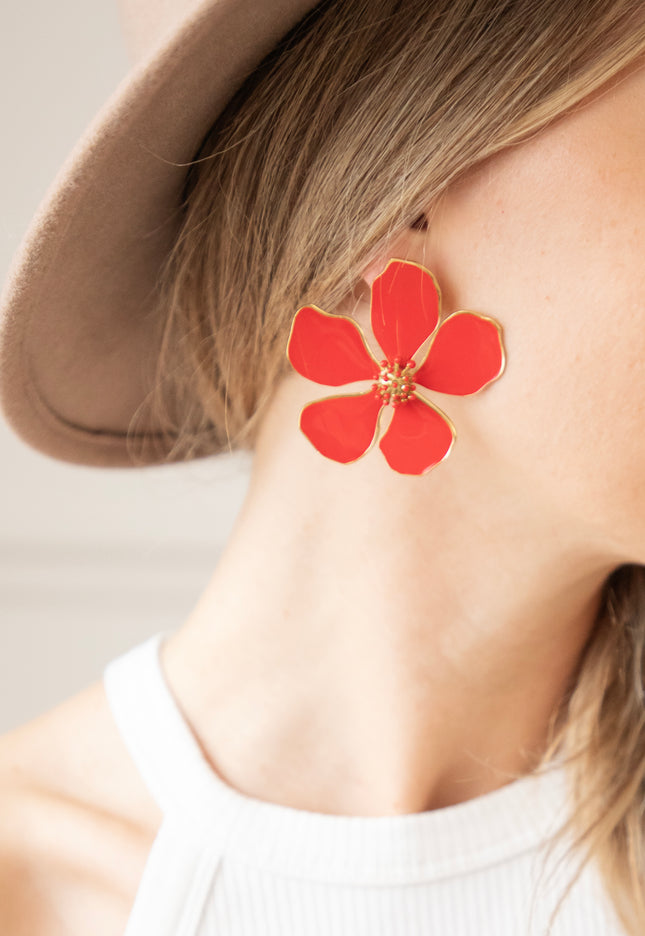 Wildflower Red - Earrings