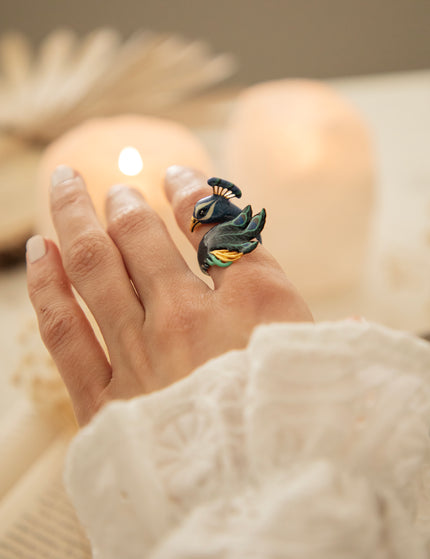 Peacock Blue - Ring