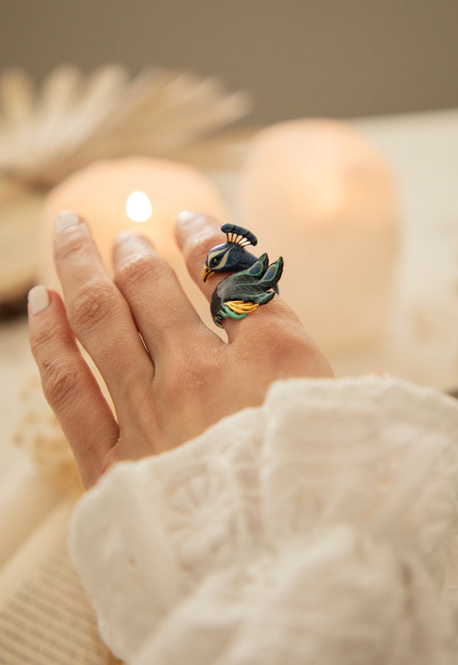 Peacock Blue - Ring