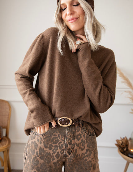 Pullover - A True Basic - Braun