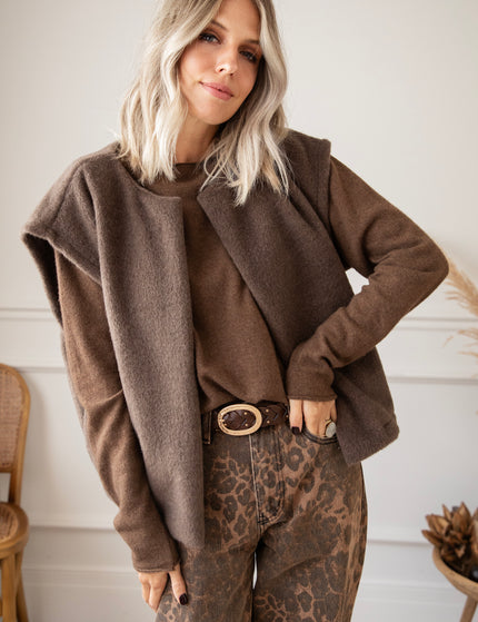 Pullover - A True Basic - Braun