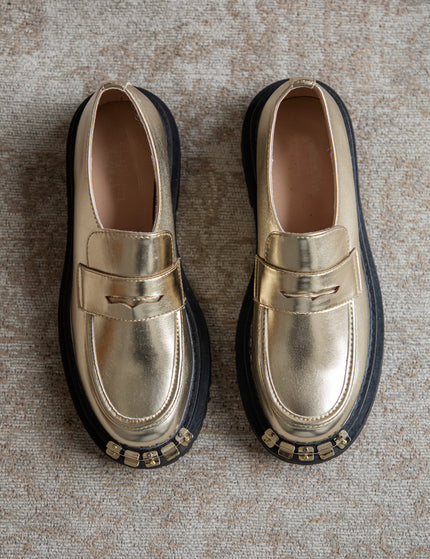 Rock Your World Gold - Loafers