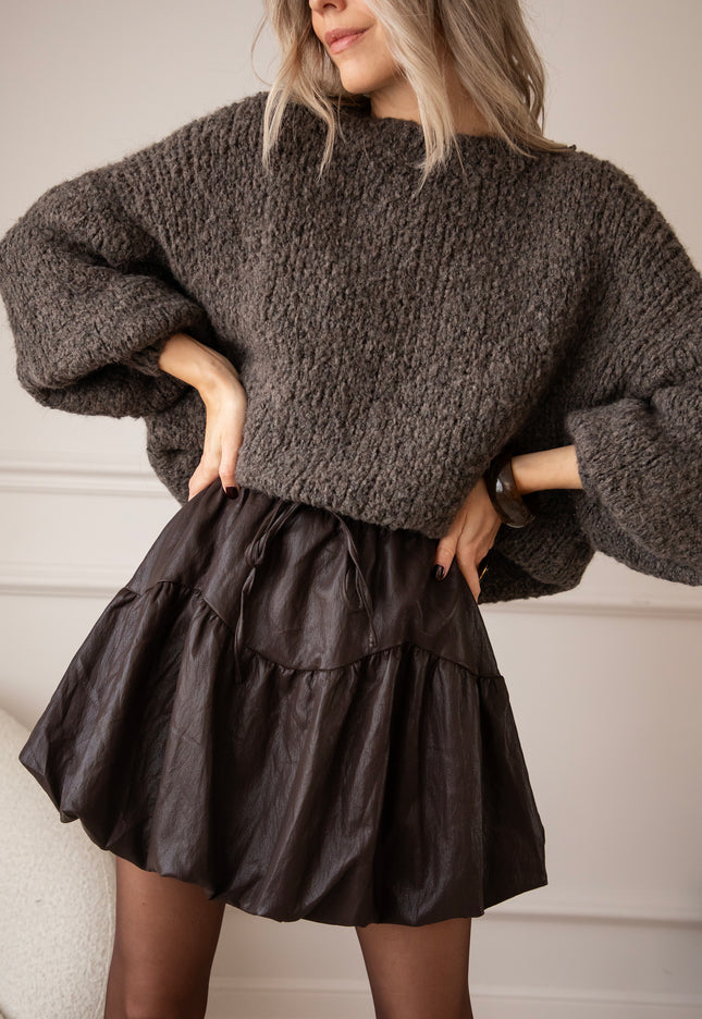 Pretty Puffy Choco - Skirt