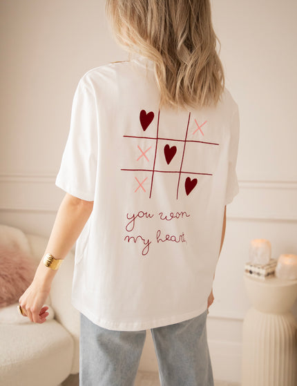 You Won My Heart White - T-Shirt