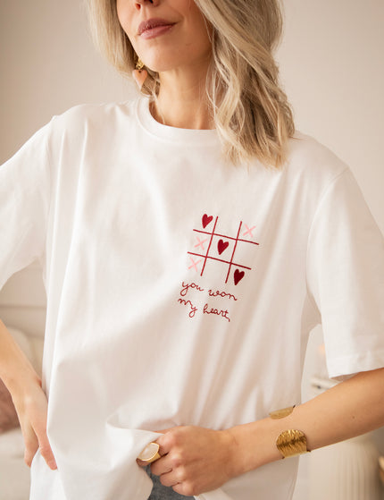 You Won My Heart White - T-Shirt