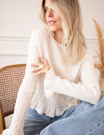 Soft Ruffles Off White - Longsleeve