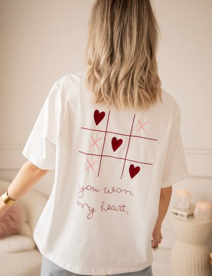 You Won My Heart White - T-Shirt