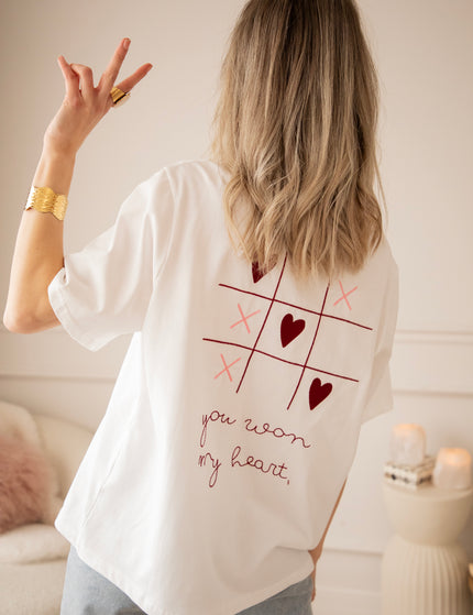 You Won My Heart White - T-Shirt