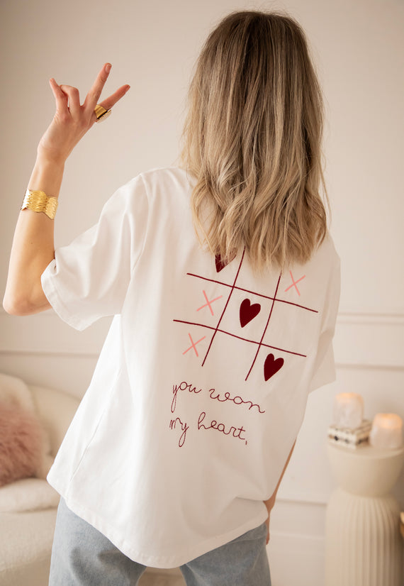 You Won My Heart White - T-Shirt