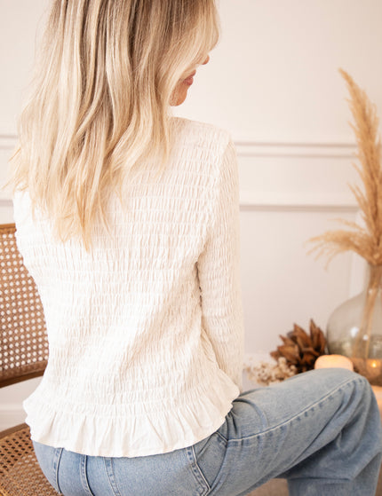 Soft Ruffles Off White - Longsleeve