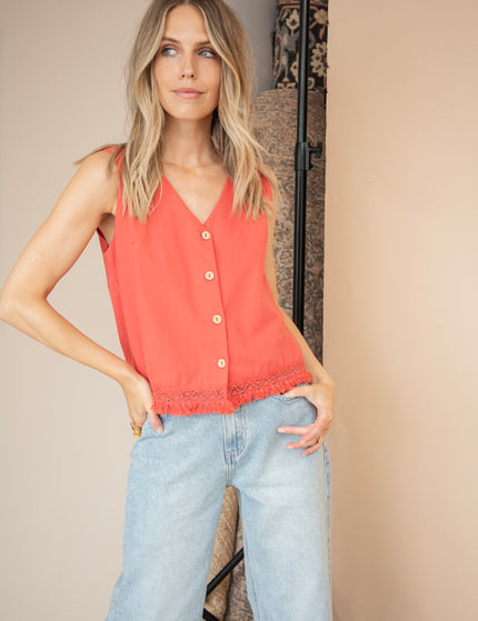 Filou Fringe Red - Top/Blouse