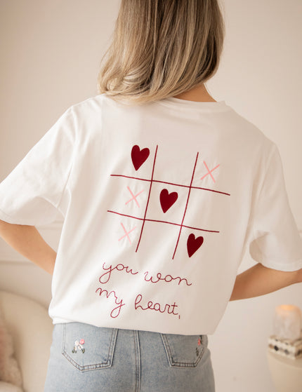 You Won My Heart White - T-Shirt