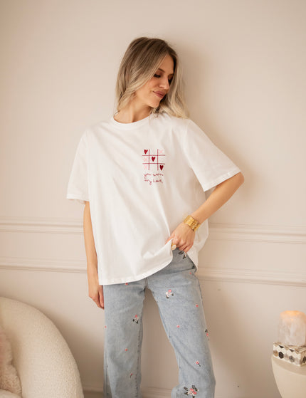 You Won My Heart White - T-Shirt