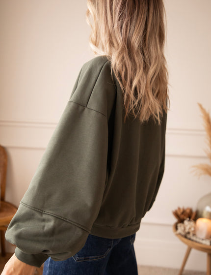 Snuggle Up Khaki - Sweater