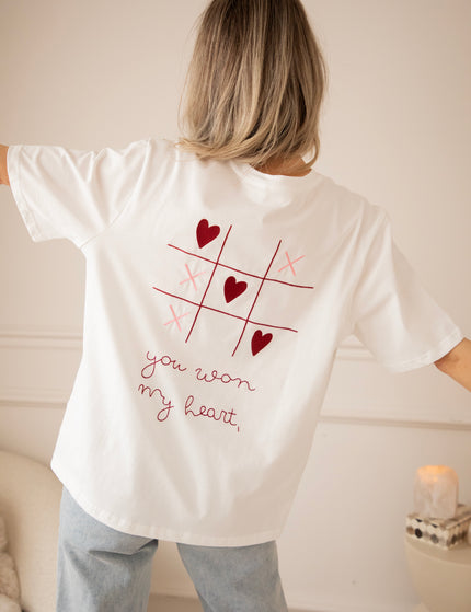 You Won My Heart White - T-Shirt