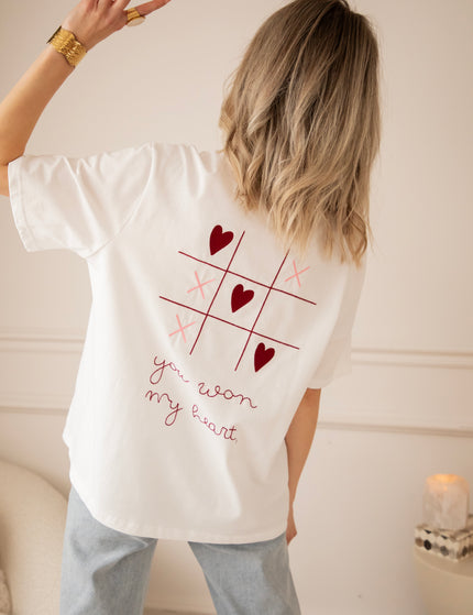 You Won My Heart White - T-Shirt