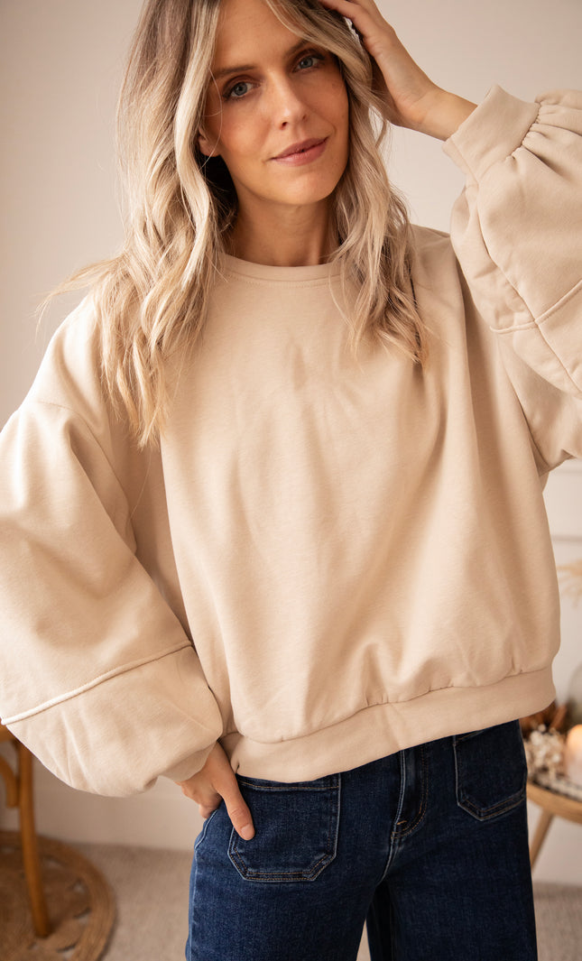 Pullover - Snuggle Up - Sand