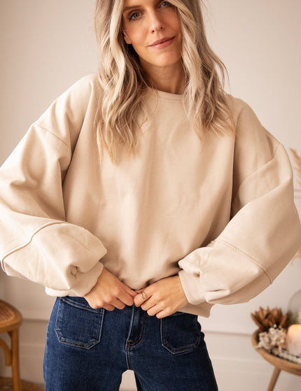 Snuggle Up Sand - Sweater