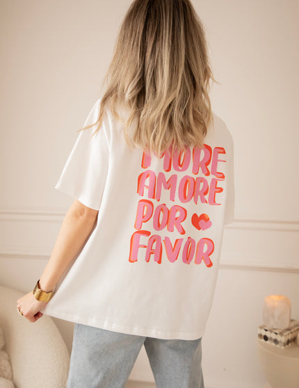 More Amore Por Favor White - T-Shirt