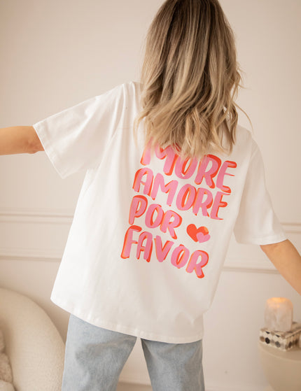 More Amore Por Favor White - T-Shirt