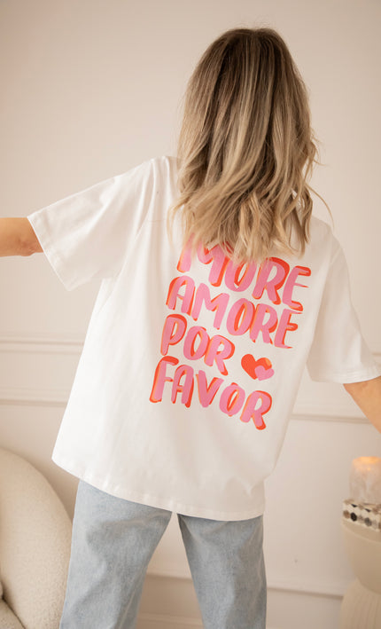 More Amore Por Favor White - T-Shirt