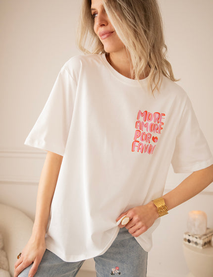 More Amore Por Favor White - T-Shirt
