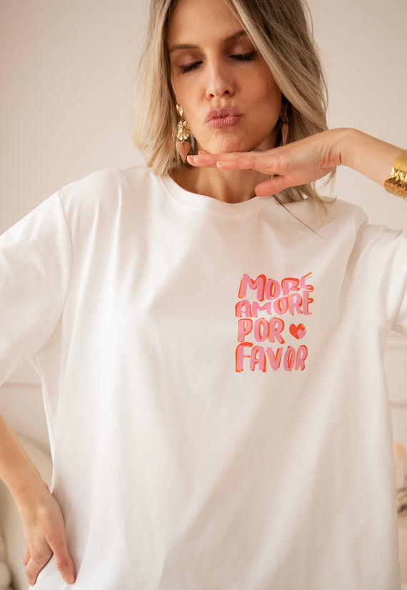 More Amore Por Favor White - T-Shirt