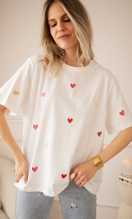 All Kinds Of Hearts White - T-Shirt