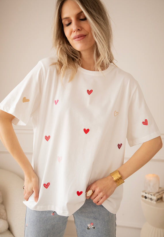 All Kinds Of Hearts White - T-Shirt