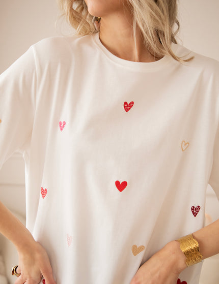 All Kinds Of Hearts White - T-Shirt