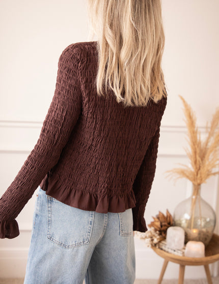 Soft Ruffles Brown - Longsleeve