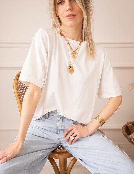 Sadie Basic White - T-Shirt