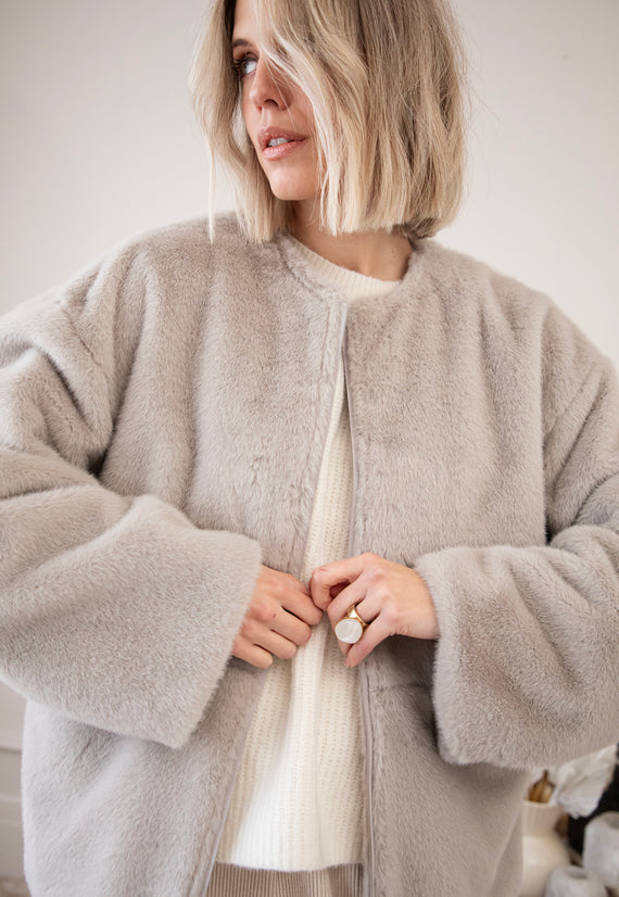 Fur Fine Soft Grey - Jacket