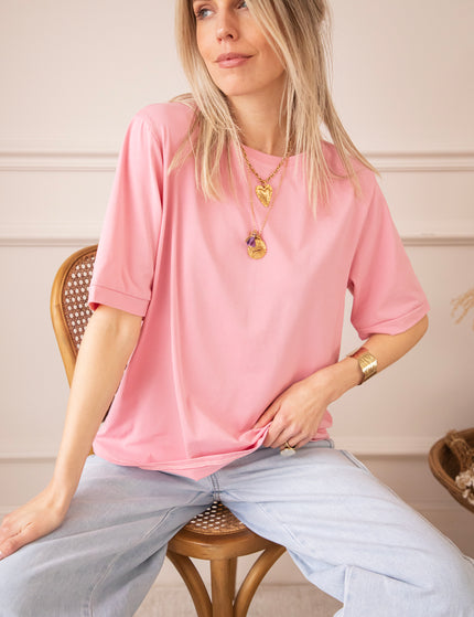 Sadie Basic Baby Pink - T-Shirt