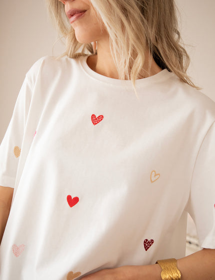All Kinds Of Hearts White - T-Shirt