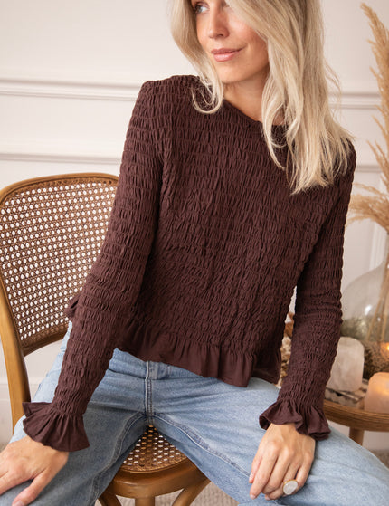Soft Ruffles Brown - Longsleeve