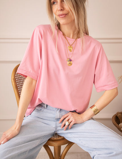 Sadie Basic Baby Pink - T-Shirt