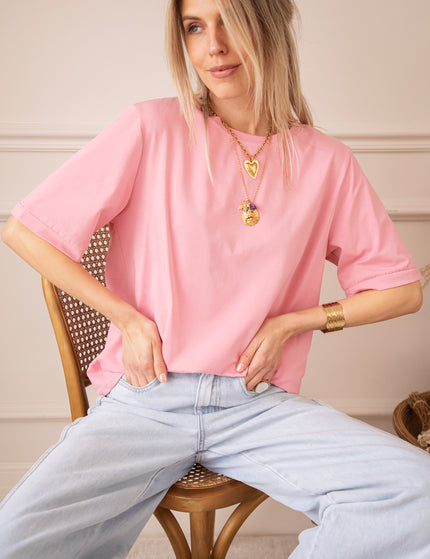 Sadie Basic Baby Pink - T-Shirt