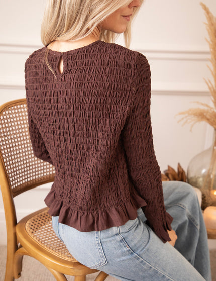Soft Ruffles Brown - Longsleeve