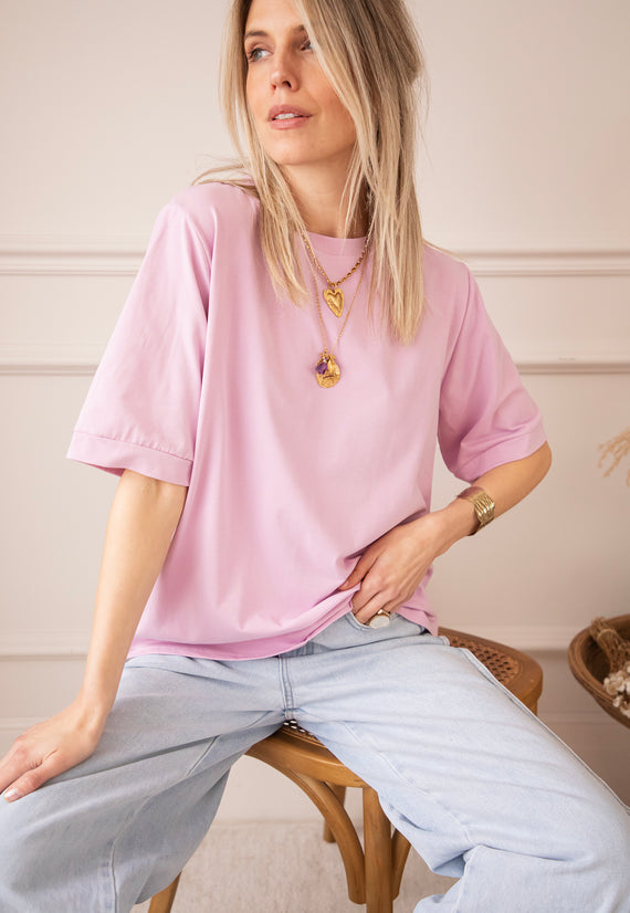 Sadie Basic Lila - T-Shirt
